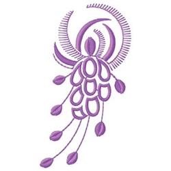 beginner-friendly leaf machine embroidery pattern - Scroll Leaf for reusable tote bags