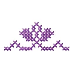 quick stitch cross machine embroidery pattern - Small Accent for patchwork quilt blocks