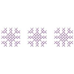 cross quick stitch machine embroidery - Snowflake Border perfect for Shower Curtains