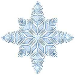 Snowflake - 5x7 cross detailed machine embroidery design perfect for kitchen aprons