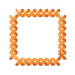 quick stitch cross machine digital embroidery pattern - Square for Picture Frames