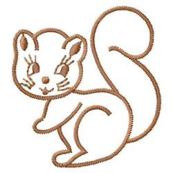 squirrel quick stitch machine embroidery - Squirrel perfect for reusable tote bags