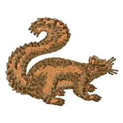 squirrel beginner-friendly machine embroidery - Squirrel perfect for reusable tote bags