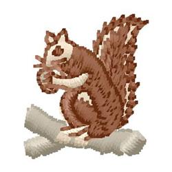 Squirrel - 4x4 squirrel quick stitch embroidery design for Kids Backpacks
