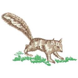 squirrel beginner-friendly machine embroidery - Squirrel perfect for kitchen tea towels