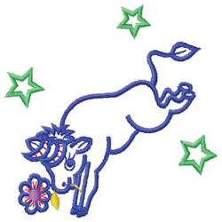 beginner-friendly star machine embroidery pattern - Taurus for decorative pillow covers