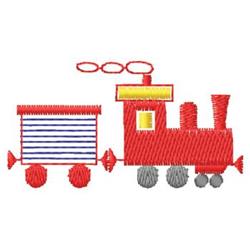 quick stitch train machine embroidery pattern - Train perfect for reusable tote bags