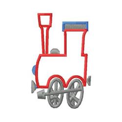 beginner-friendly train machine embroidery pattern - Train for Kids Room Decor