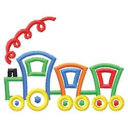 quick stitch train machine embroidery pattern - Train for decorative pillow covers