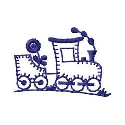 quick stitch train machine embroidery pattern - Train perfect for reusable tote bags