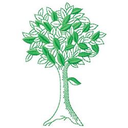 tree beginner-friendly machine embroidery - Tree perfect for patchwork quilt blocks