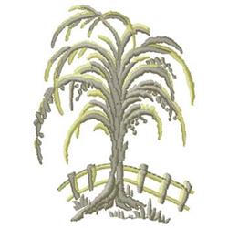 detailed tree machine digital embroidery pattern - Tree for patchwork quilt blocks