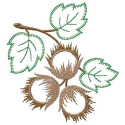 tree beginner-friendly machine embroidery - Tree Nuts perfect for kitchen aprons