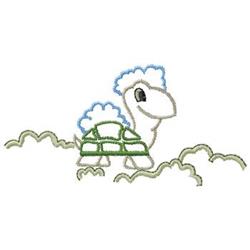 turtle beginner-friendly machine embroidery - Turtle perfect for Nursery Wall Art