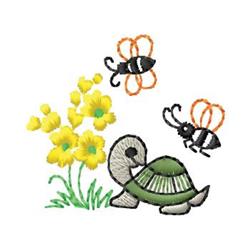turtle quick stitch machine embroidery - Turtle perfect for decorative pillow covers
