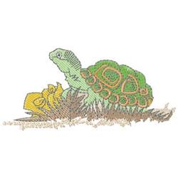 beginner-friendly turtle machine embroidery pattern - Turtle for decorative pillow covers