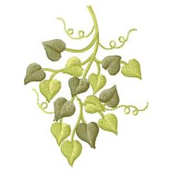 Vine - 4x4 leaf beginner-friendly machine embroidery design for kitchen tea towels