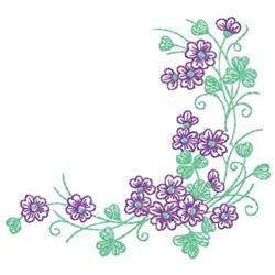 beginner-friendly leaf machine embroidery pattern - Violet Corner for decorative pillow covers