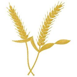 quick stitch autumn wheat machine embroidery pattern - Wheat for Harvest Festival Decor