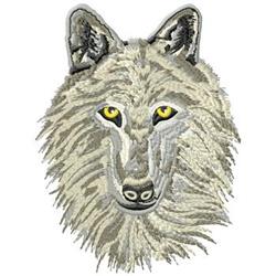 Wolf - 6x10 puppy dog detailed machine embroidery design perfect for reusable tote bags