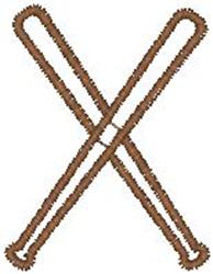 quick stitch bat machine embroidery pattern - Baseball Bats perfect for Sports Towels