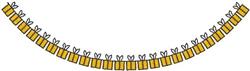 Chain Border - 5x7 border beginner-friendly embroidery design for Gift Wrapping