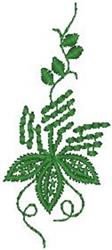 Leafy vine design featuring delicate green leaves and flowing tendrils in a nature-inspired style.