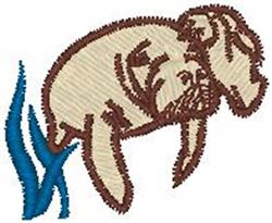 Manatee - 4x4 manatee beginner-friendly embroidery design for reusable tote bags