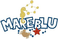 beginner-friendly summer star machine embroidery pattern - Mareblu for decorative pillow covers
