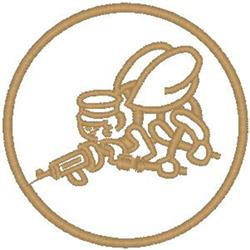 Seabees - 4x4 seabee beginner-friendly machine embroidery design perfect for Costumes
