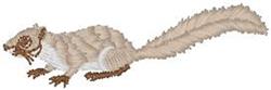 Realistic squirrel with a detailed light brown and cream fur texture, featuring an elongated tail, perfect for machine embroi