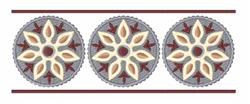 Border Pattern - 5x7 pattern detailed embroidery design for decorative pillow covers