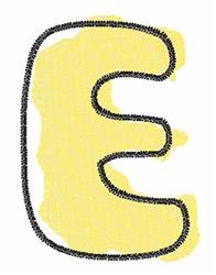 Coloring Book E - 4x4 book quick stitch machine embroidery design for cute baby onesies