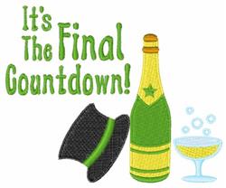 detailed countdown machine embroidery pattern - Final Countdown for Party Favors