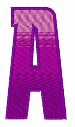 Ombre Fade Font A Embroidery Design | EmbroideryDesigns.com