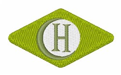 H Sign Pattern Retro Sign H Embroidery Design | EmbroideryDesigns.com