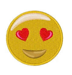 Love Smiley Embroidery Design | EmbroideryDesigns.com