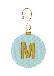 Ornament Font M Embroidery Design | EmbroideryDesigns.com