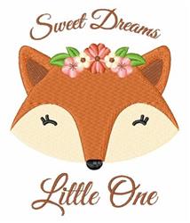Sweet Dreams Fox Embroidery Design | EmbroideryDesigns.com