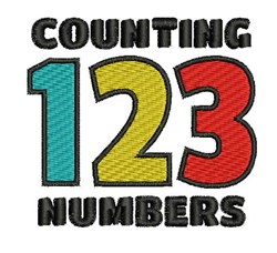 Counting Numbers Embroidery Design | EmbroideryDesigns.com
