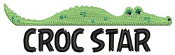Croc Star Embroidery Design | EmbroideryDesigns.com