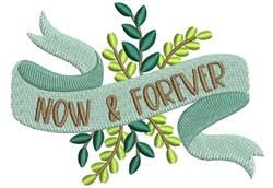 Now & Forever - 5x7 tree detailed machine embroidery design for kitchen tea towels