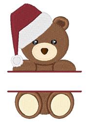 bear cub beginner-friendly machine embroidery - Teddy Bear Split for reusable tote bags