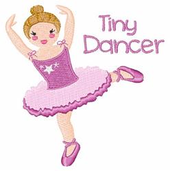 beginner-friendly dancer machine embroidery pattern - Tiny Dancer for kitchen tea towels