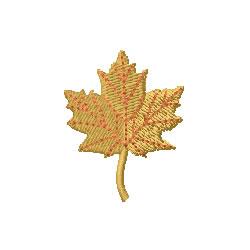 Maple Leaf Embroidery Design