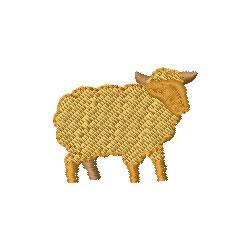 Playful sheep in bright yellow with a textured surface and round fluffy body, perfect for cheerful decor.