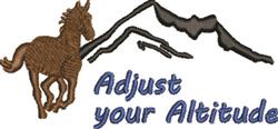 beginner-friendly altitude machine embroidery pattern - Adjust Altitude for Horse Blankets