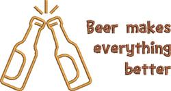 beginner-friendly beer machine embroidery pattern - Better Beer for Party Banners