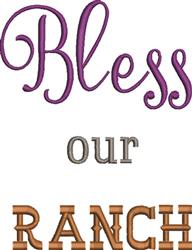 ranch beginner-friendly machine embroidery - Bless Our Ranch for reusable tote bags