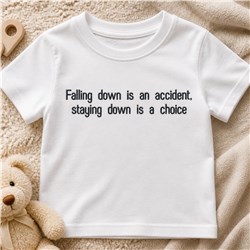 beginner-friendly autumn down machine embroidery pattern - Falling Down for Childrens T-Shirts